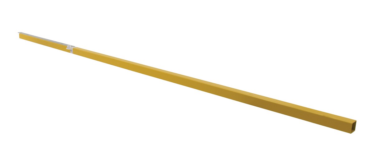 Vestil Steel Modular Guard Railing Section - 102 In. x 2-1/2 In. x 2-1/2 In. - Yellow