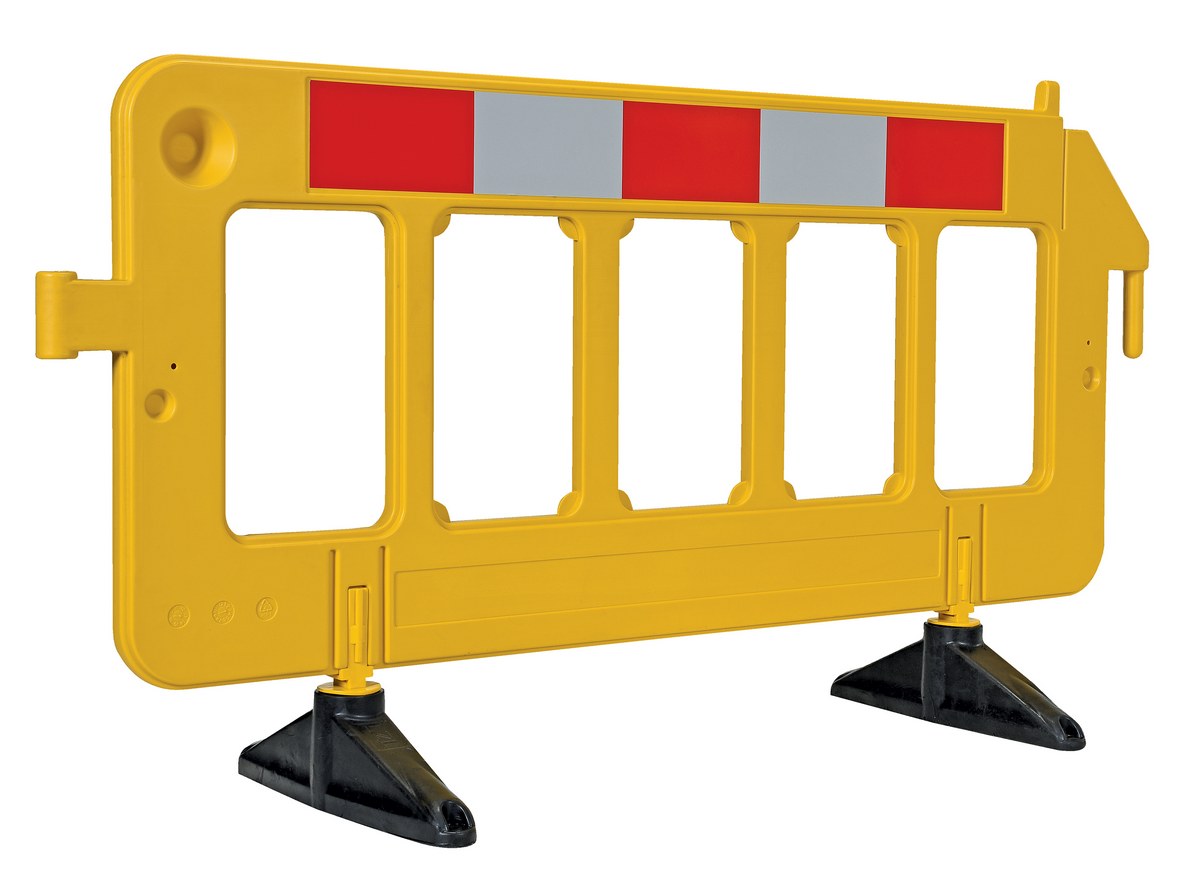 Vestil High Density Polyethylene Barrier - 23 In. x 79 In. x 40 In. - Yellow
