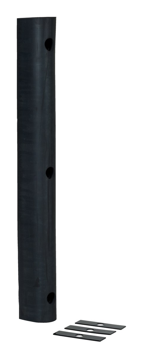 Vestil Extruded Rubber Fender Bumper - 36 In. x 4-1/4 In. x 4 In. - Black