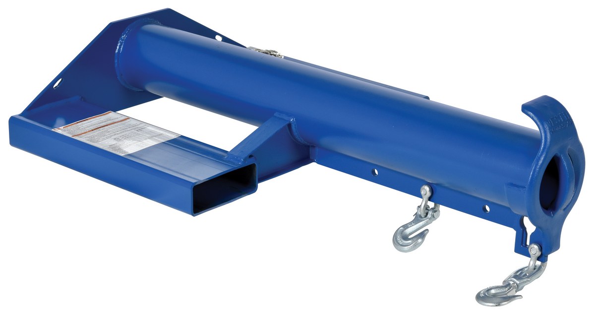 Vestil Steel Shorty Non Telescoping Lift Boom - 24 In. Fork Pocket Center 4,000 lb - Blue