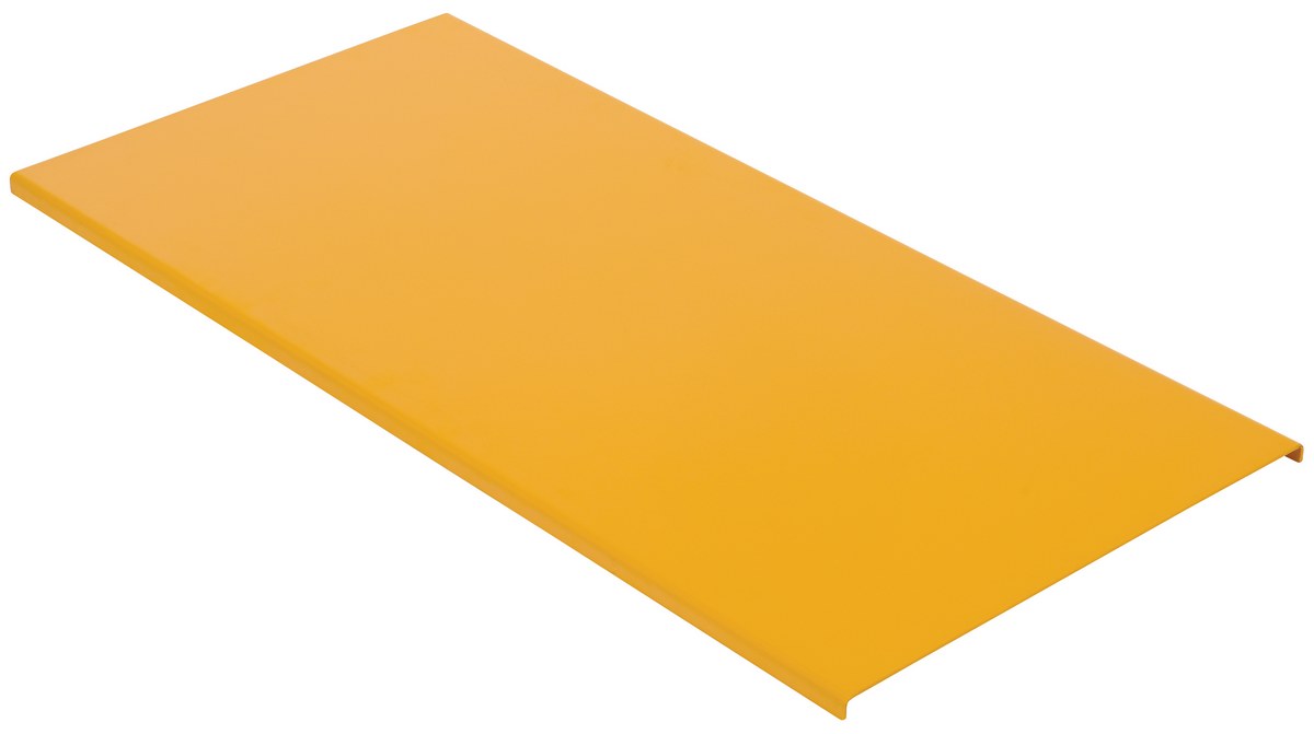 Vestil Steel Solid Platform - 44 In. x 21-1/4 In. x 7/8 In. For Tote Lifters - Yellow