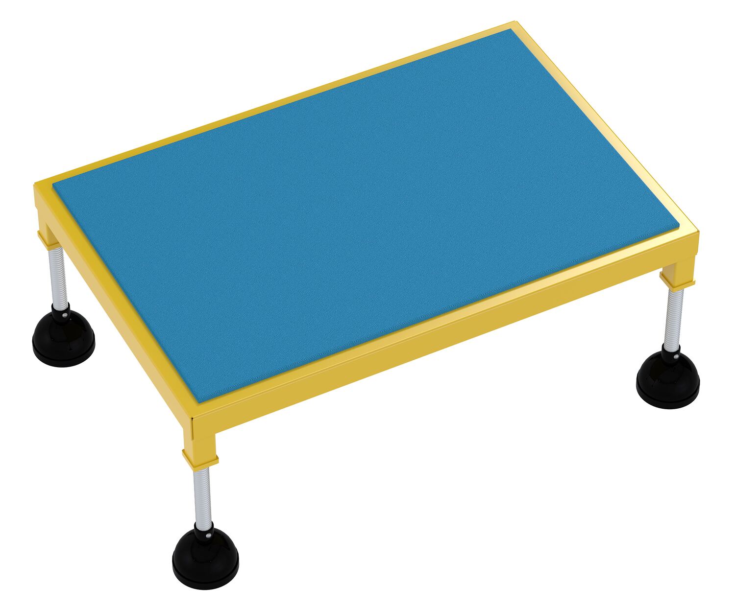 Vestil Steel Portable Adjustable Height Worker Stand High Ergonomic Deck - 38-1/2 In. x 26-1/2 In. x 11-1/2 In. 500 lb - Yellow