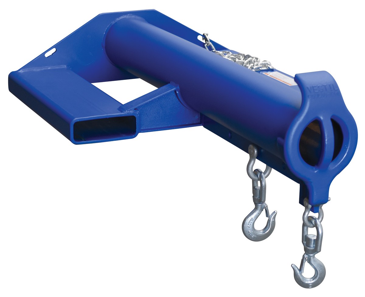 Vestil Steel Shorty Non Telescoping Lift Boom - 24 In. Fork Pocket Center 6,000 lb - Blue