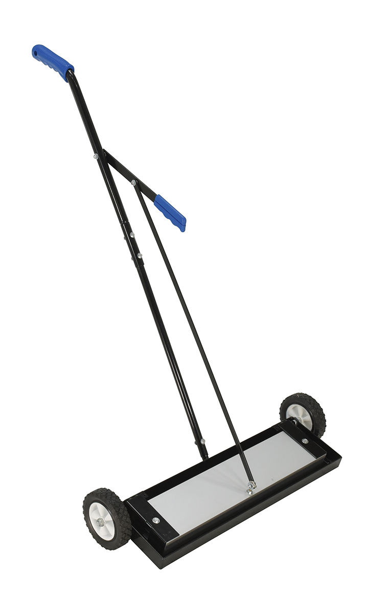Vestil Magnetic Push Sweeper with Bended Handle - 38 In. x 39 In. x 41 In. 50 lb - Black