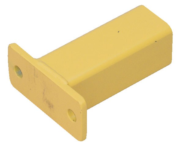 Vestil Steel Modular Guard Wall Mount for Inner Post Tubing Option - 6-7/8 In. x 3 In. x 6 In. - Yellow
