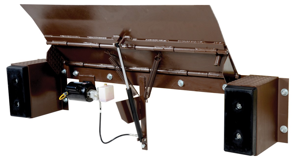 Vestil Steel Electric Edge-O-Dock Leveler - 17-1/2 In. x 99 In. x 27-1/2 In. 30,000 lb - Brown