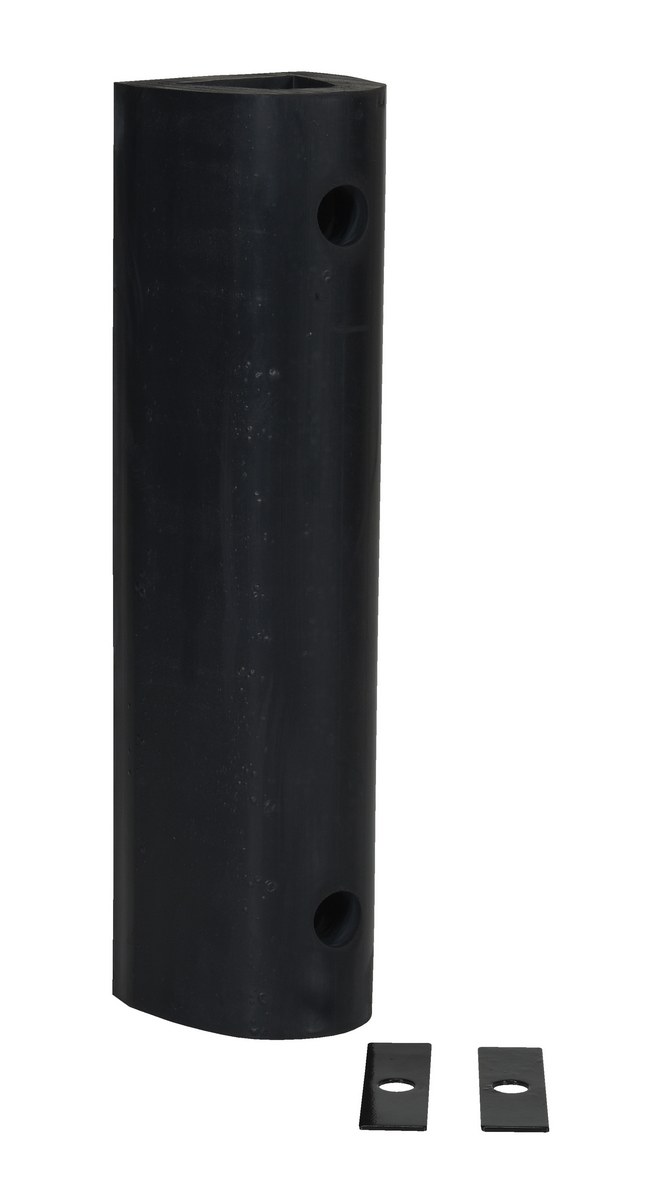 Vestil Extruded Rubber Fender Bumper - 24 In. x 6 In. x 6 In. - Black
