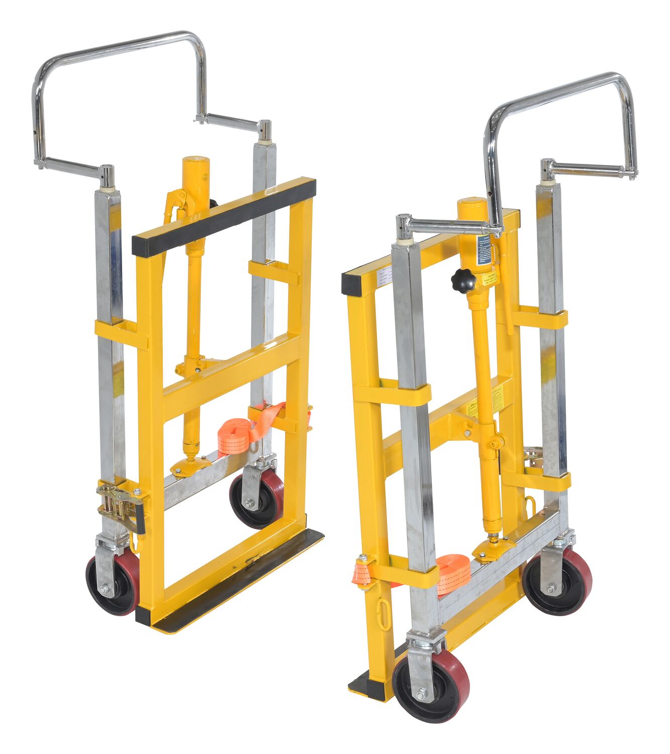 Vestil Steel Machinery/Vending Machine Lifts - 15 In. x 26-3/4 In. x 49-1/4 In. 4000 lb - Yellow