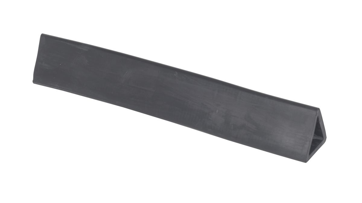 Vestil Molded Rubber Extruded Triangular Bumper - 24 In. x 3-5/8 In. x 3-3/4 In. - Black