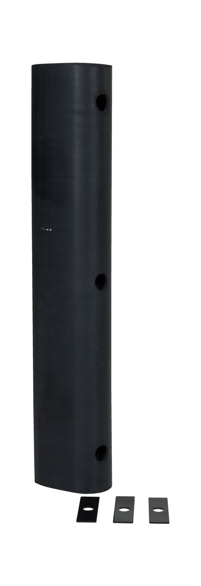 Vestil Extruded Rubber Fender Bumper - 36 In. x 6 In. x 6 In. - Black