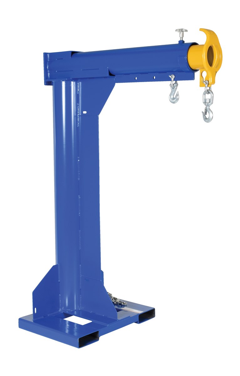 Vestil Steel High Rise Telescoping Boom - 36 In. Fork Pocket Center 6,000 lb - Blue