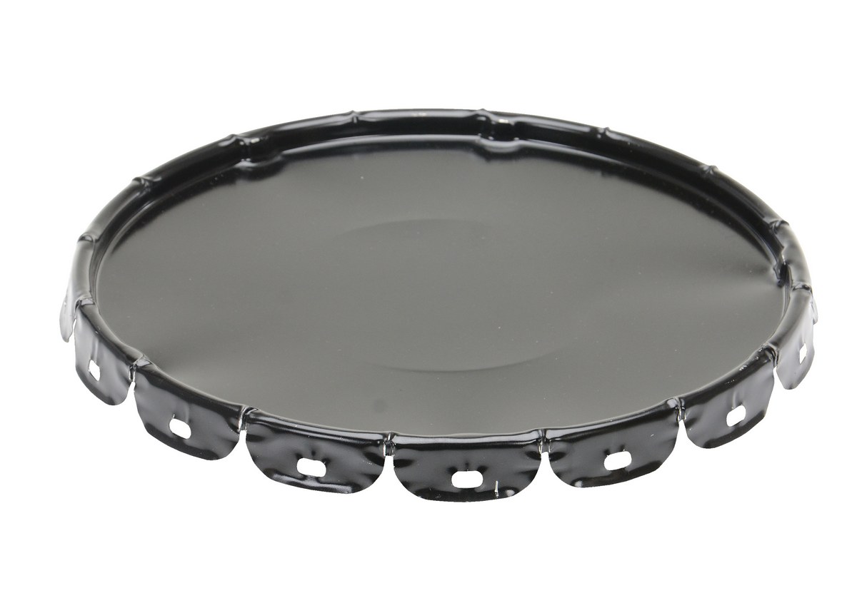 Vestil Steel Standard Lid - 5 Gallon - Black