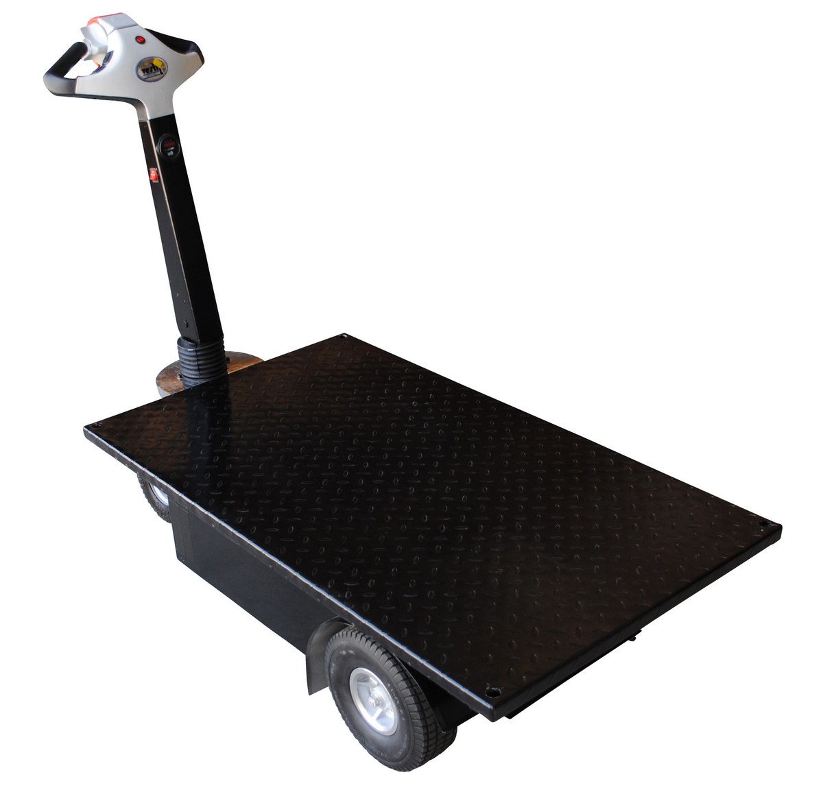 Vestil Steel Traction Drive Cart Platform - 59 In. x 28 In. x 44 In. 750 lb - Black
