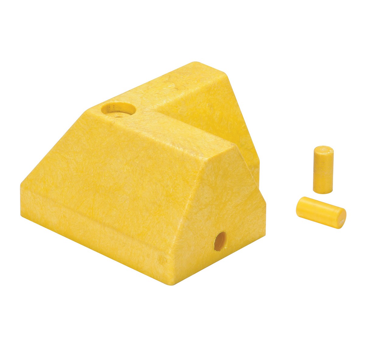 Vestil 100% Recycled Plastic L Section Modular Guard Curb - 8-3/4 In. x 6 In. x 5 In. - Yellow