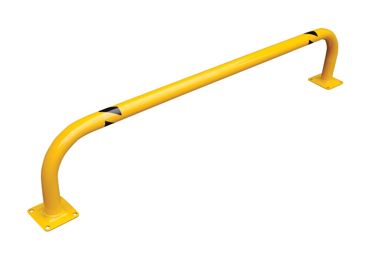 Vestil Steel Low Profile Rack Guard Bollard - 36 In. Length - Yellow