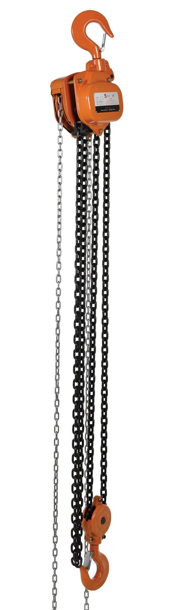 Vestil Professional Hand Chain Hoist - 10 Ft. Lift Height 10,000 lb - Orange