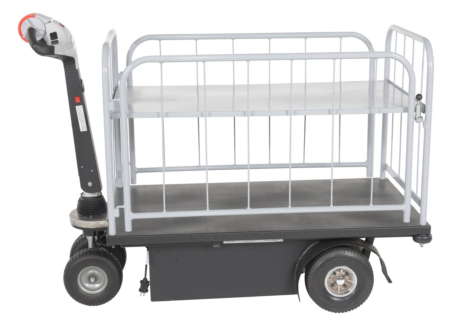 Vestil Steel Traction Drive Cart Side Load - 1 Shelf 59 In. x 28 In. x 44 In. 750 lb - Black