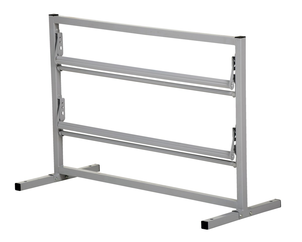 Vestil Steel Paper Dispenser Stand - 2 Tiered 36 In. Roll Width 146 lb - Gray