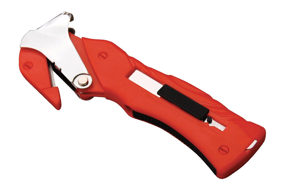 Vestil Multi Function Package Opener - 7-1/80 In. x 3/4 In. x 2-3/4 In. - Red