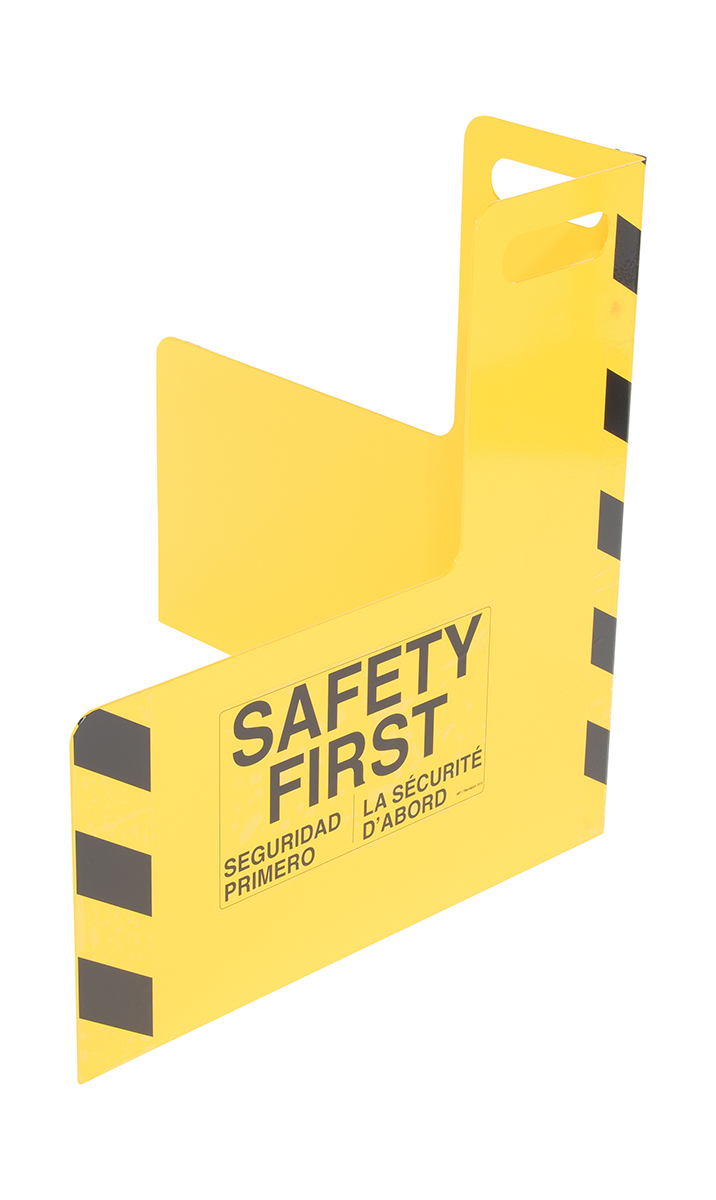 Vestil Steel Corner Guard with Handle - 24 In. x 24 In. x 24 In. - Yellow