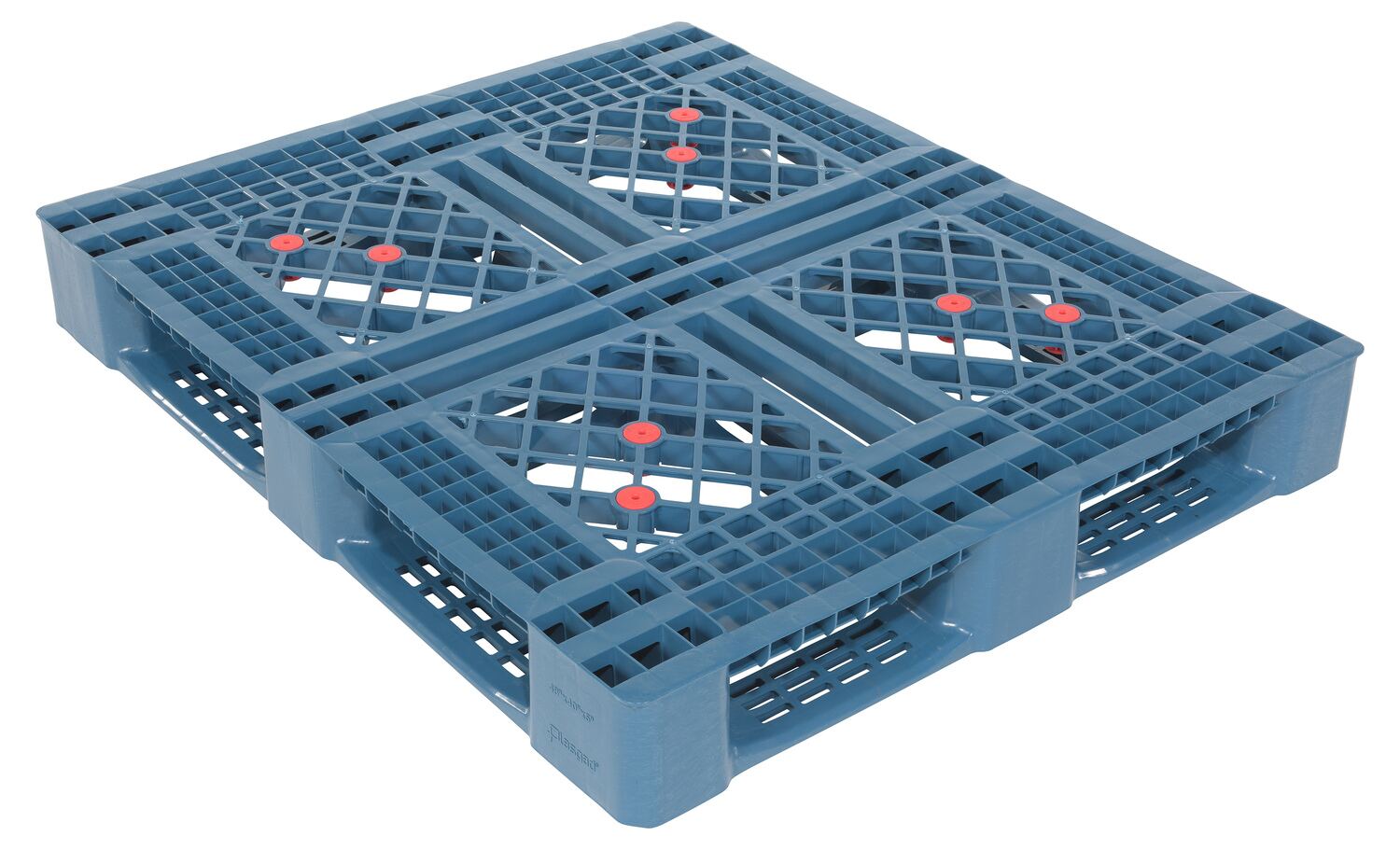 Vestil High Density Polyethylene Pallet - 48 In. x 40 In. x 6 In. 7054 lb Static - Blue