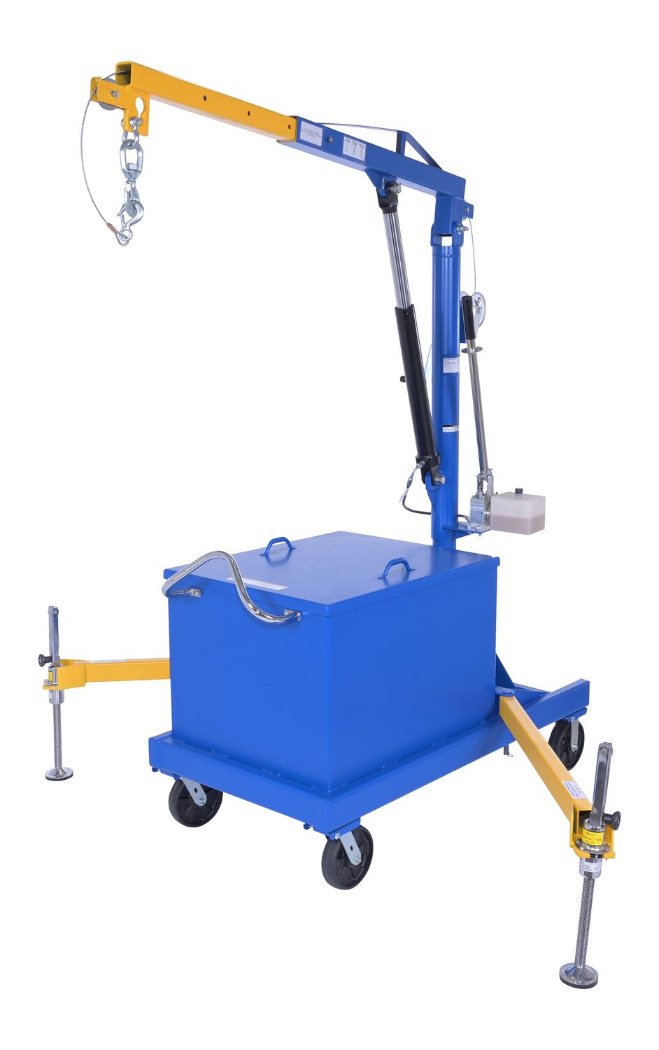 Vestil Steel Portable Cantilever Hoist - 113-3/8 In. x 35-11/16 In. x 89 In. 2000 lb - Blue