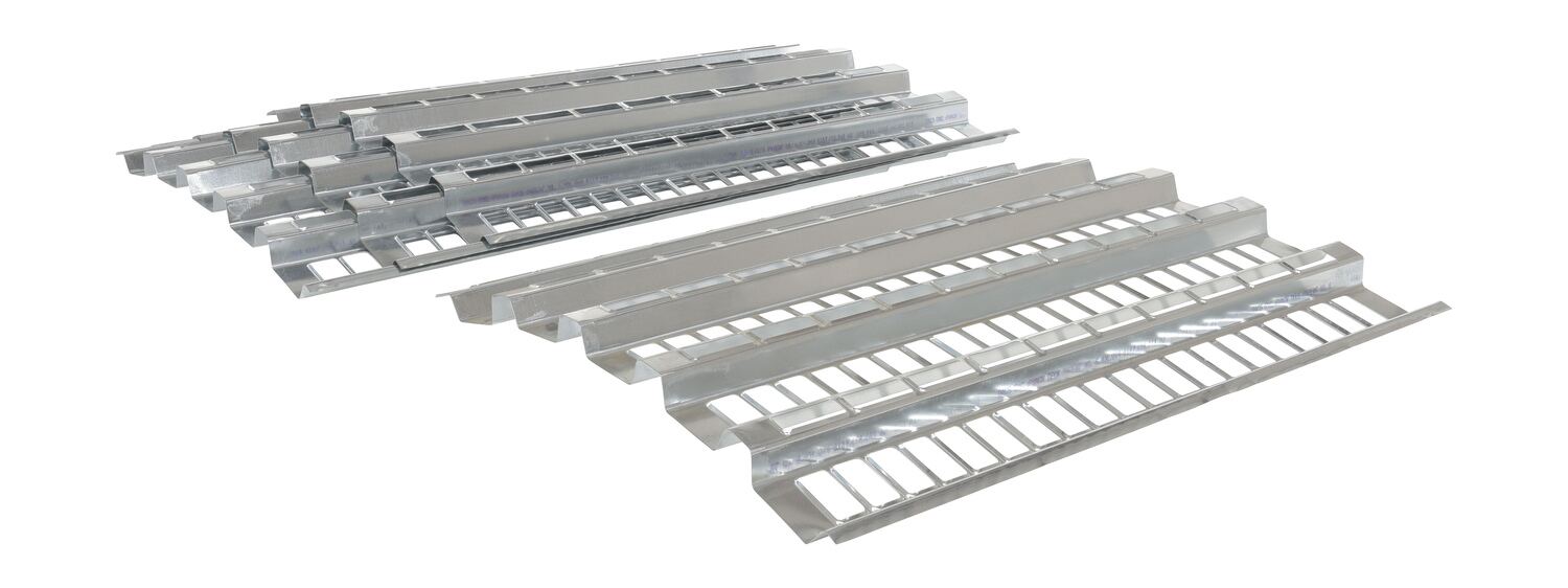 Vestil Galvanized Open-Area Pallet Rack Decking - 38-1/2 In. x 120 In. x 1-1/2 In. 3780 lb