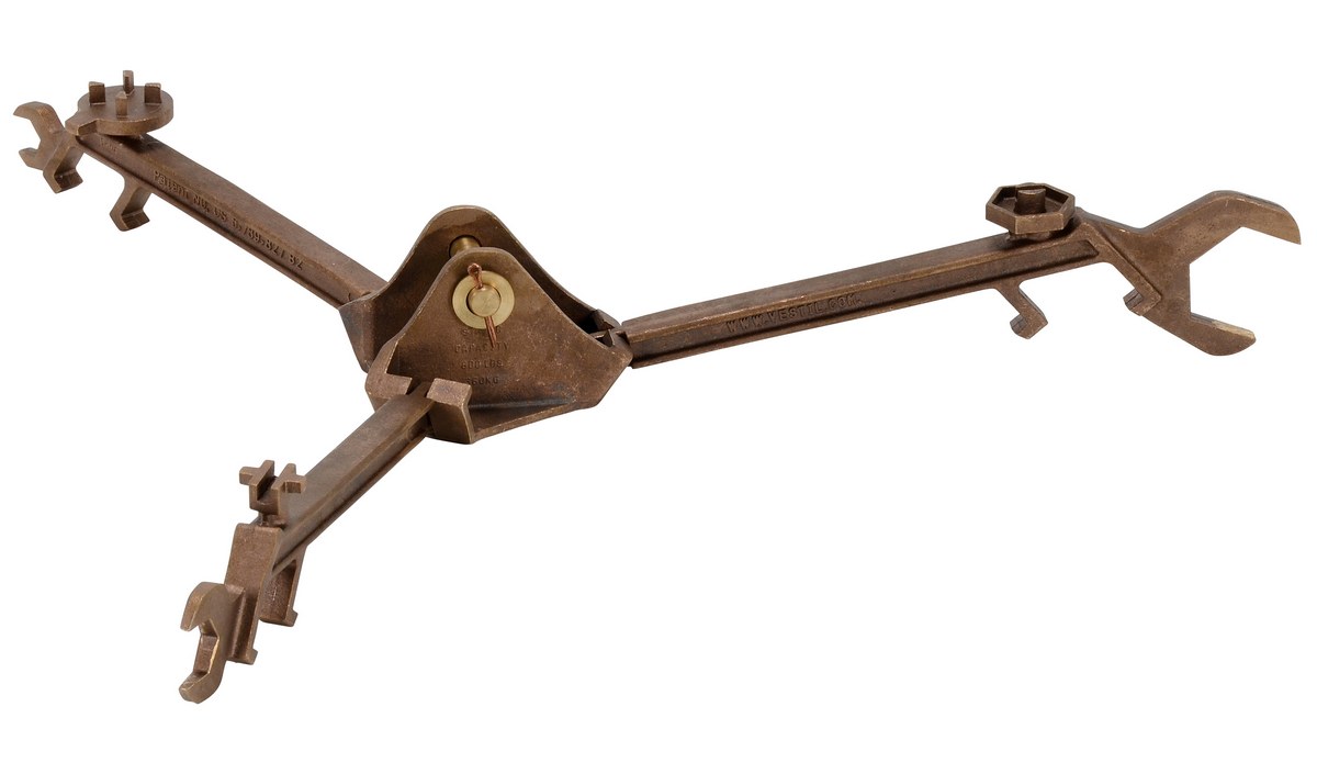 Vestil Bronze Multi-Purpose Overhead Drum Lifter - 25-1/2 In. x 25-1/2 In. x 16-1/2 In. 800 lb