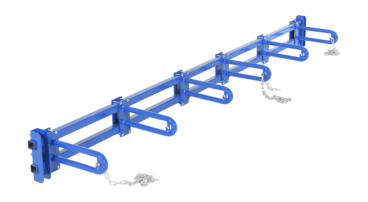 Vestil Steel Vertical Bar Storage Rack - 14-1/4 In. x 101 In. x 9 In. - Blue