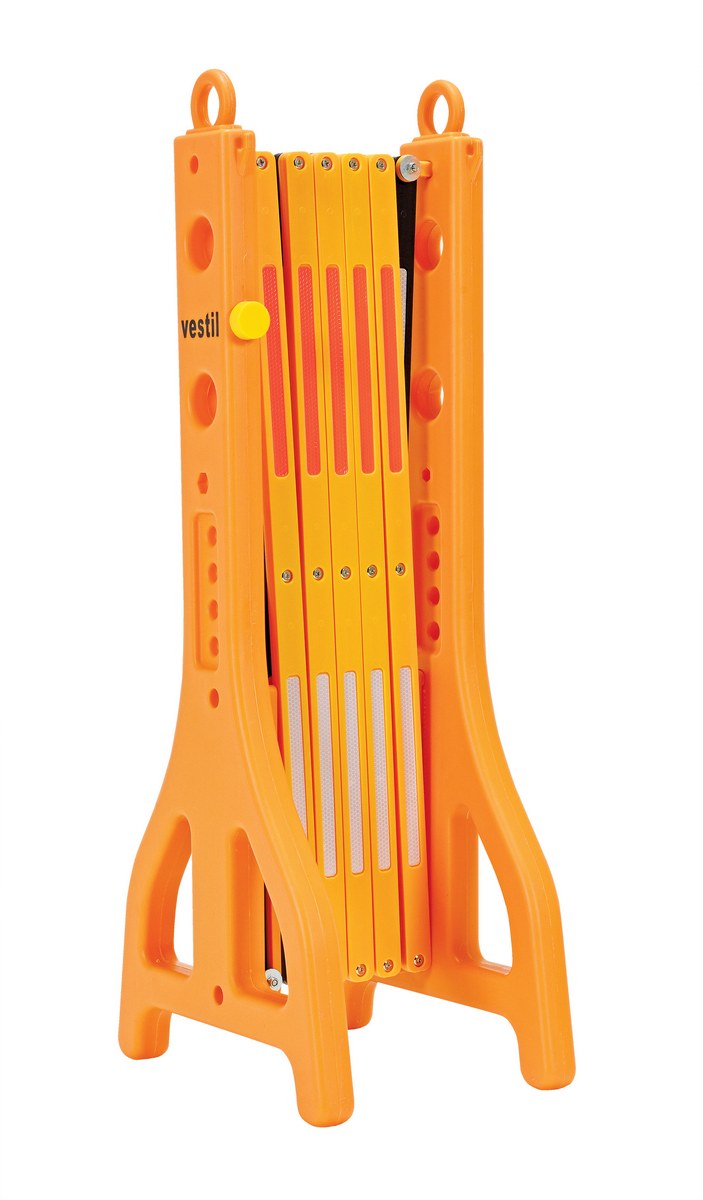 Vestil Plastic Expand-A-Gate - 15 In. x 11-1/2 In. x 38 In. - Yellow