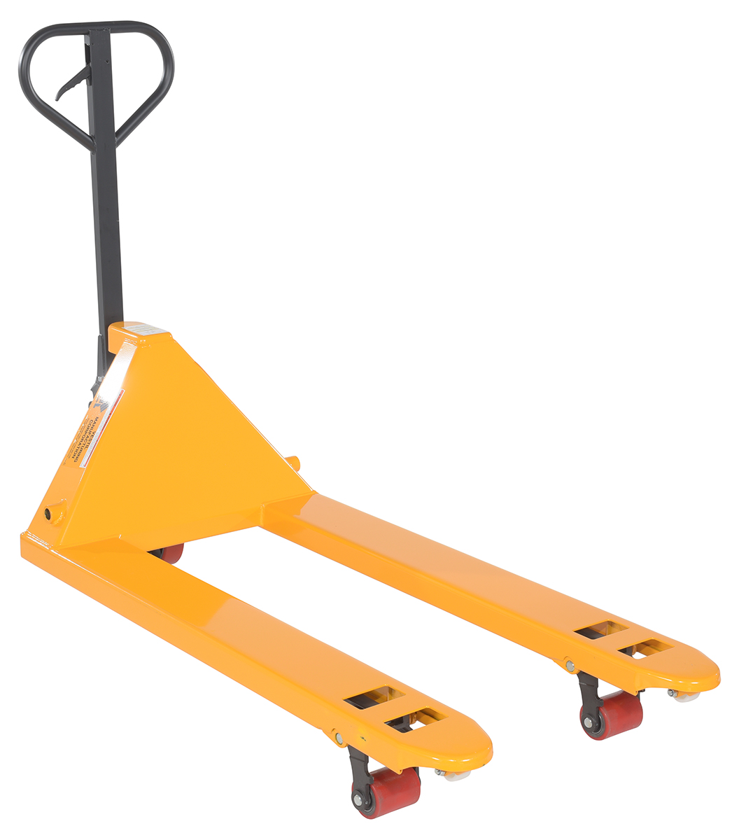 Vestil Steel Pallet Truck - 61-11/16 In. x 28-3/4 In. x 48-5/8 In. 5500 lb - Yellow