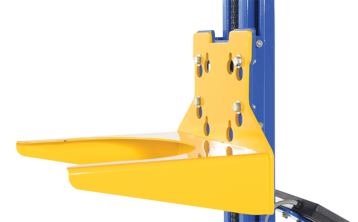 Vestil Steel Quick Lift Pail Lifter Attachment For PEL Models - 100 lb - Yellow