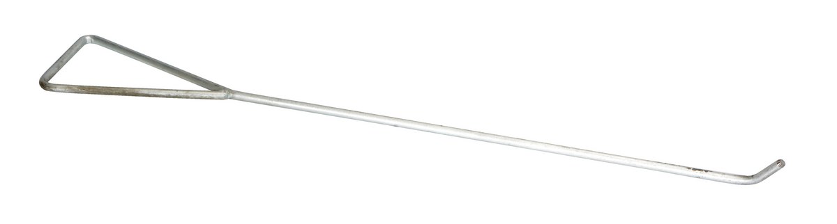 Vestil Rail Car Wheel Chock Hook - 4-3/4 In. x 1-3/4 In. x 30 In. - Silver