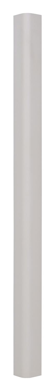 Vestil PVC Plastic Round Corner Guard - 3 In. x 3 In. x 48 In. 90 Degree Rounded - Beige