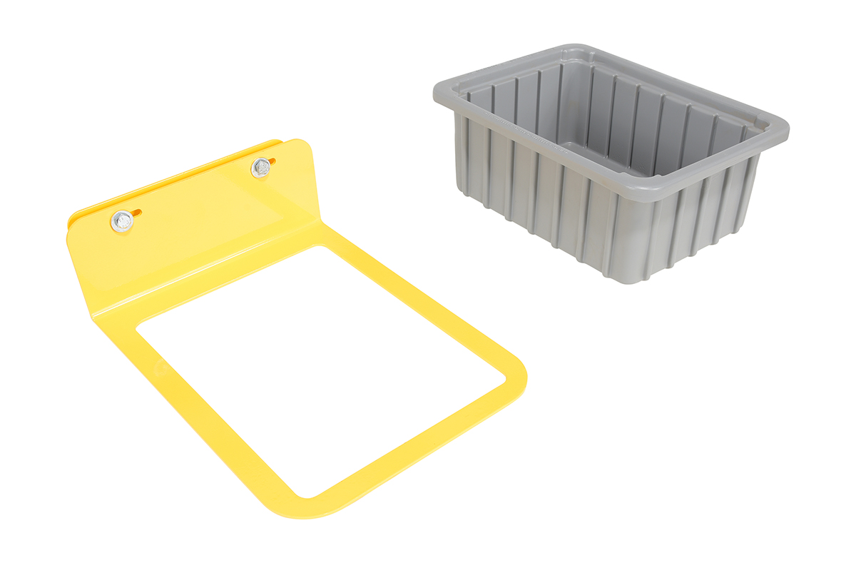 Vestil Plastic Drip Pan With Brackets For Economy Rotating Drum Cart - Gray