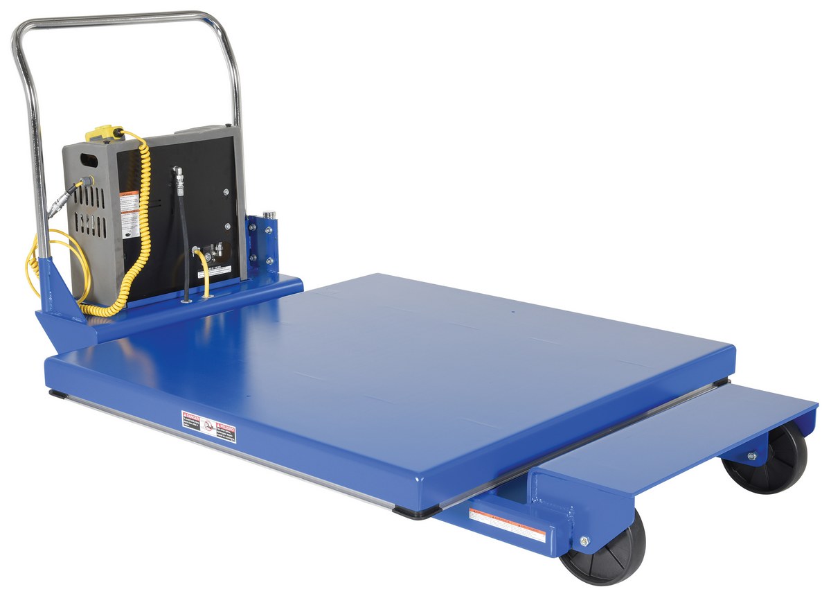 Vestil Steel Heavy Duty Portable Scissor Lift Table - 46 In. 1000 lb - Blue
