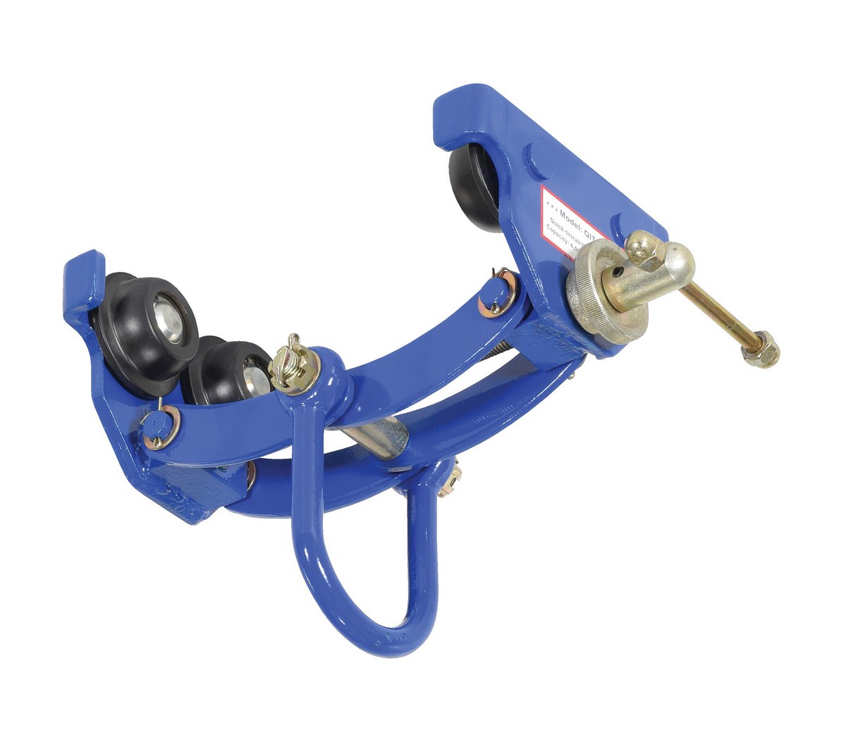 Vestil Steel Quick Install Manual Trolley - 6-3/4 In. x 14-1/8 In. x 12 In. 4000 lb - Blue