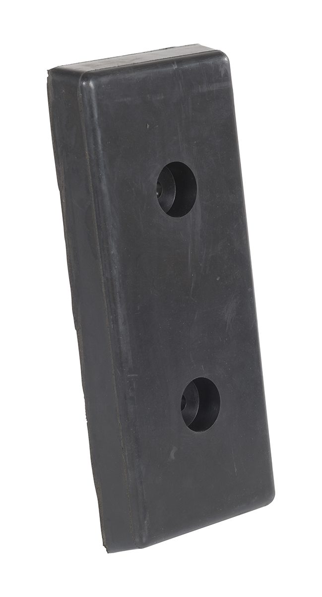 Vestil Rubber Edge-O-Dock Leveler Bumper - 8 In. x 18 In. x 2 In. - Black