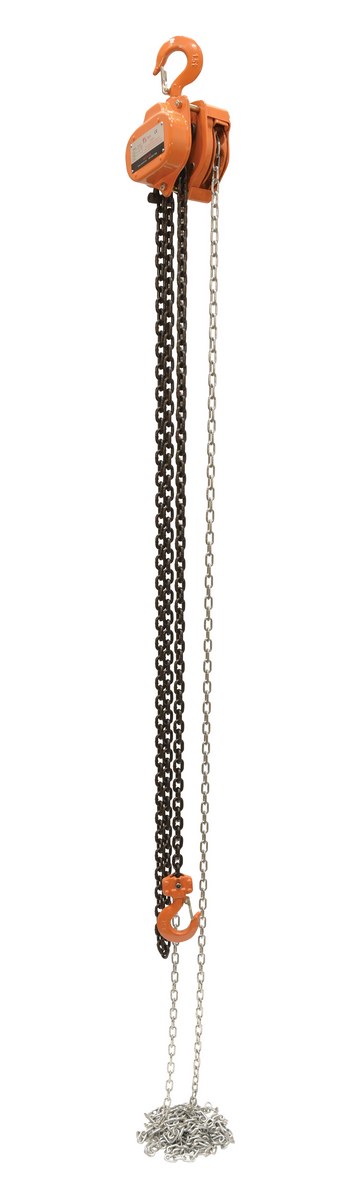Vestil Professional Hand Chain Hoist - 15 Ft. Lift Height 3,000 lb - Orange