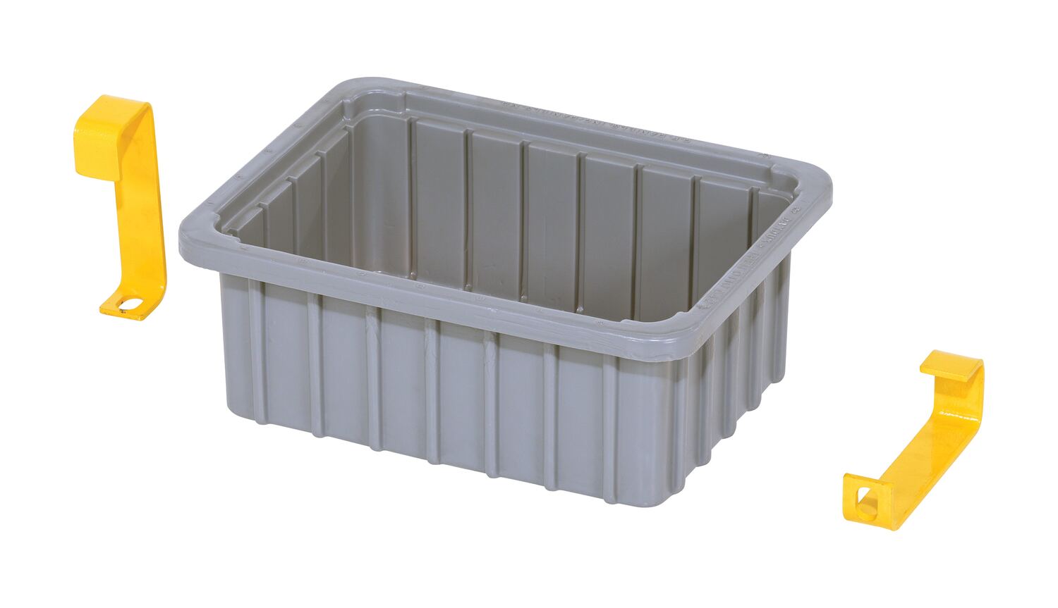 Vestil Plastic Drip Pan With Brackets For Multi-Purpose Drum Truck/Cradle - Gray