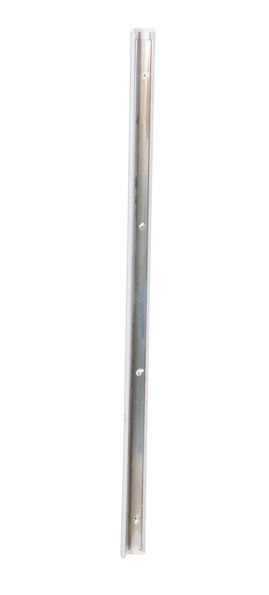 Vestil PVC Plastic Corner Protector with Aluminum - Insert2 In. x 2 In. x 48 In. 90 Degree - White