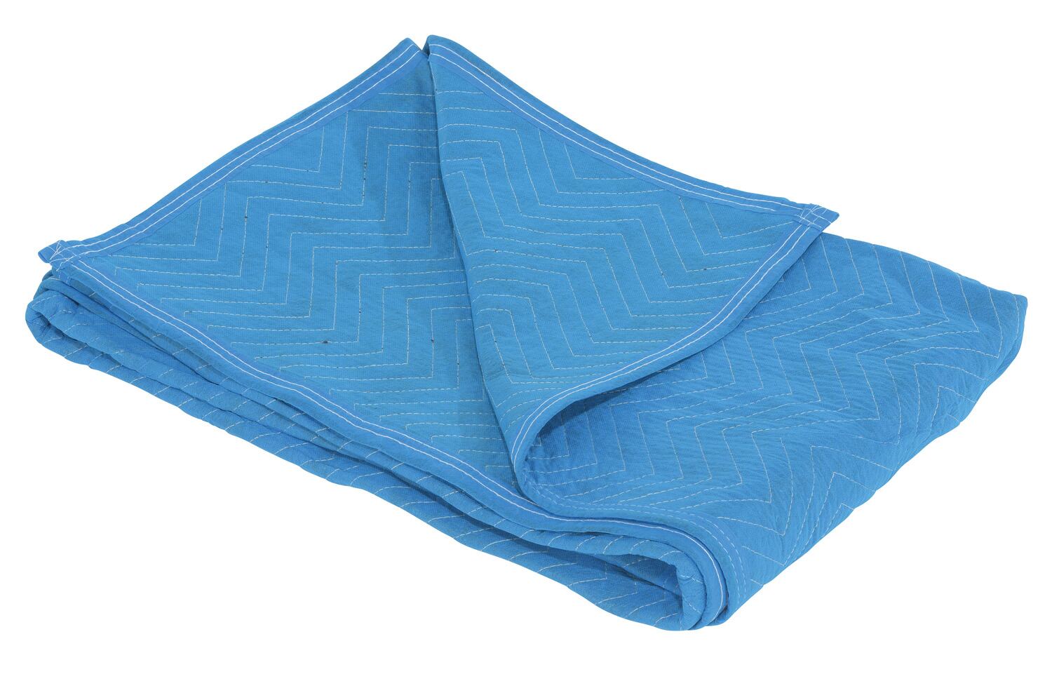Vestil Non-Woven Cotton Both Sides General Duty Quilted Moving Pad - 80 In. x 72 In. x 1 In. - Blue