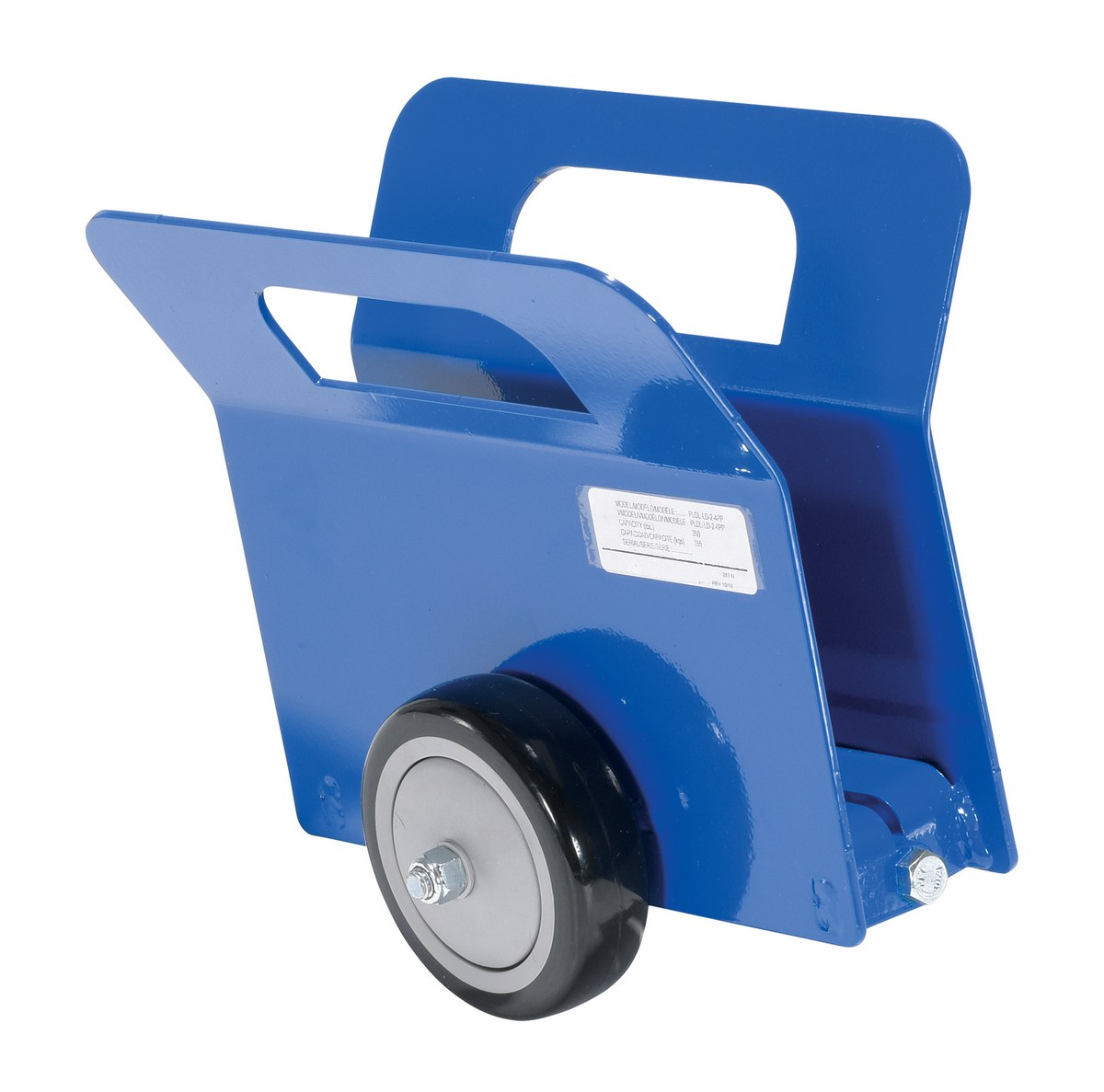 Vestil Steel Light Duty Door and Panel Dolly With Poly-On-Poly Casters - 10 In. x 6-15/16 In. x 9-9/16 In. 350 lb - Blue