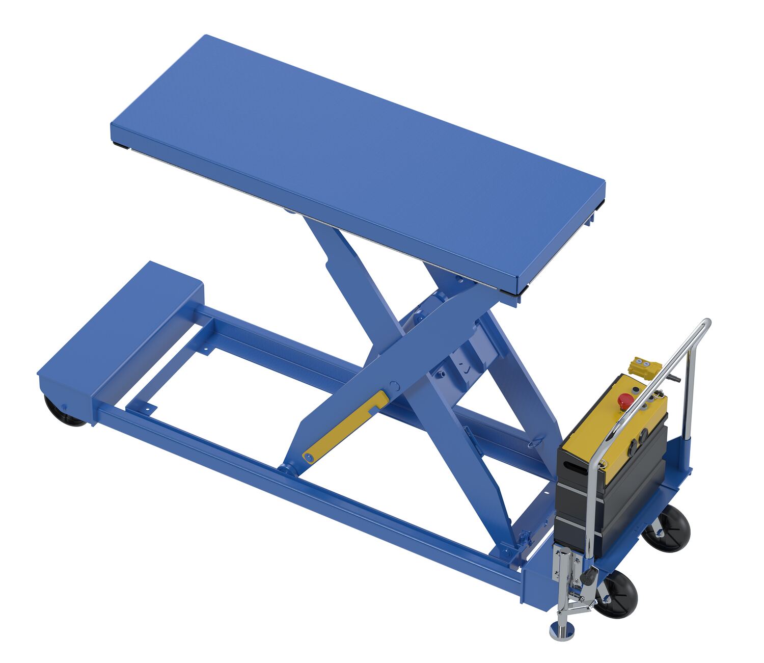 Vestil Steel Heavy Duty Portable Scissor Lift Table - 24 In. x 64 In. 1000 lb - Blue
