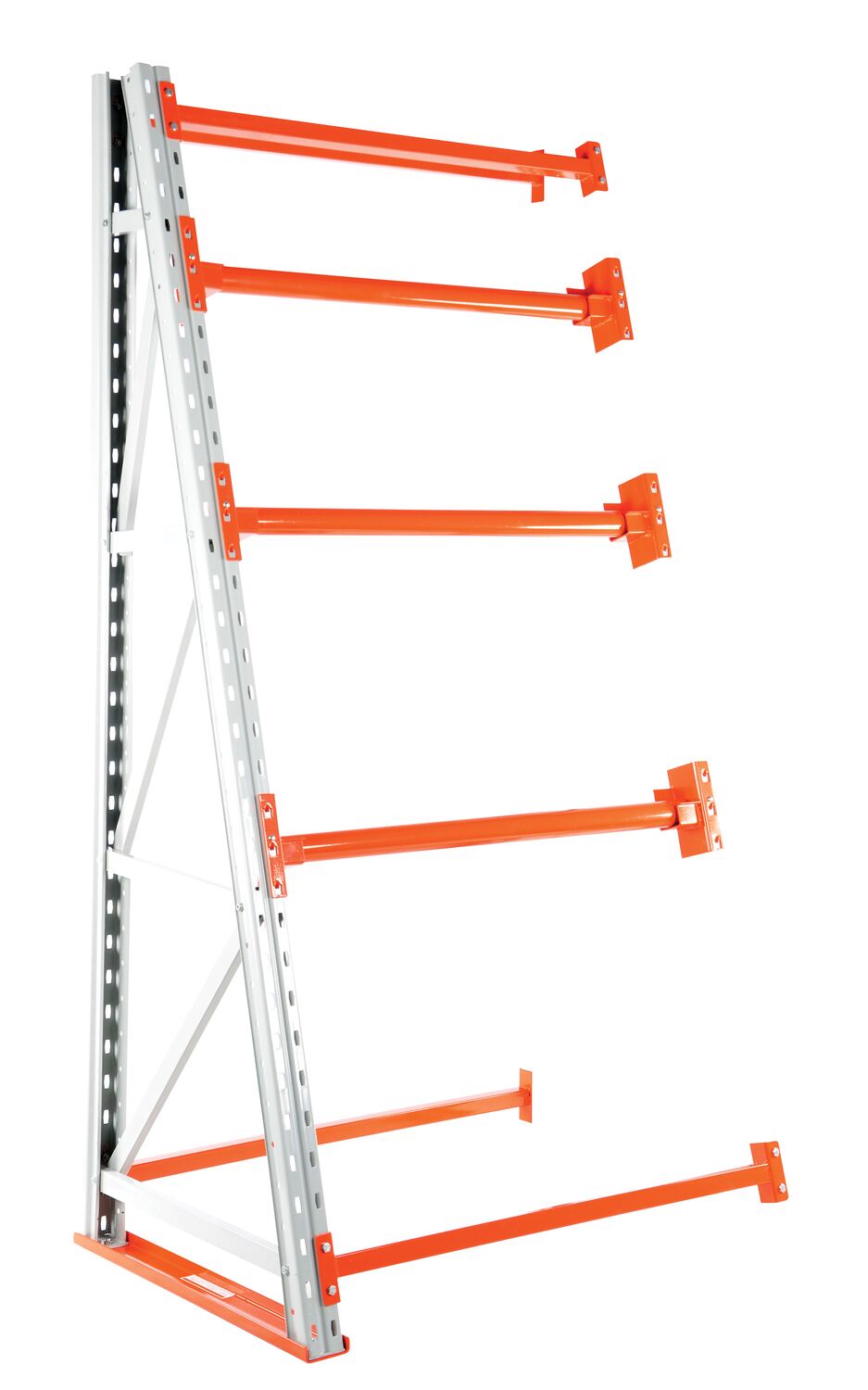 Vestil Steel Reel Rack Add-On Kit - 36-1/2 In. x 48-1/2 In. x 98-1/2 In. 6000 lb - White/Orange
