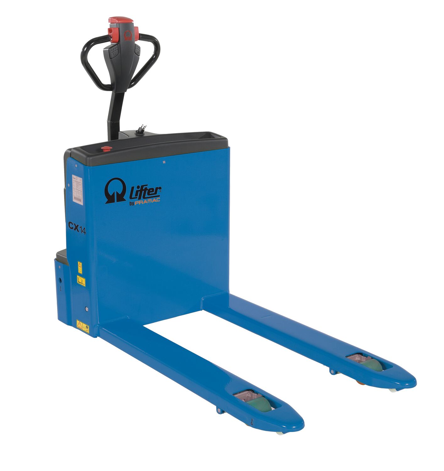 Vestil Steel Pramac Electric Pallet Truck - 60 In. x 27 In. x 53 In. 2,500 lb - Blue/Black