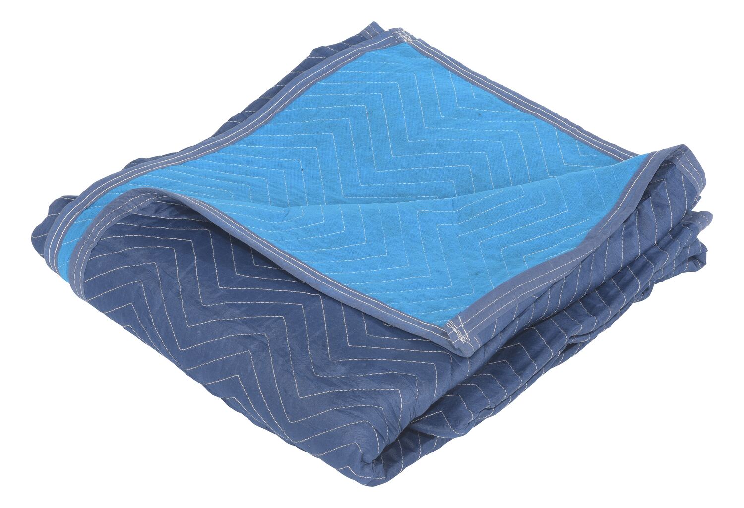 Vestil Polyester/Non-Woven Cotton Heavy Duty Quilted Moving Pad - 80 In. x 72 In. x 1 In. - Blue