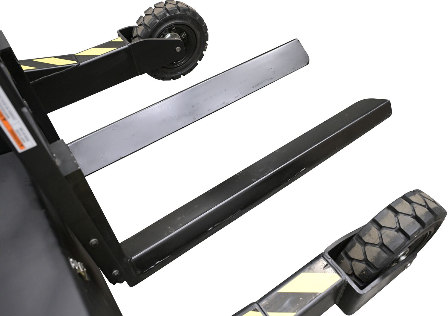 Vestil Steel Rough Terrain Roll Transport Forks - 46 in. x 21 in. - Black