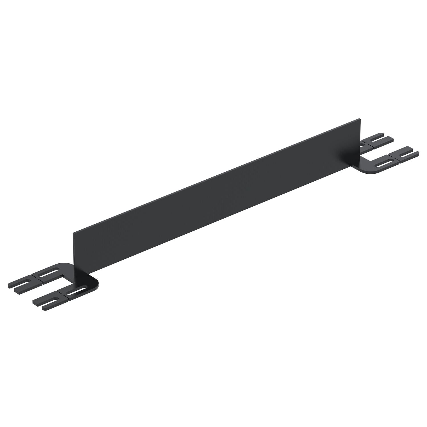 Vestil Steel Toe Board For Pipe Safety Railing - 3 Ft. Length - Black