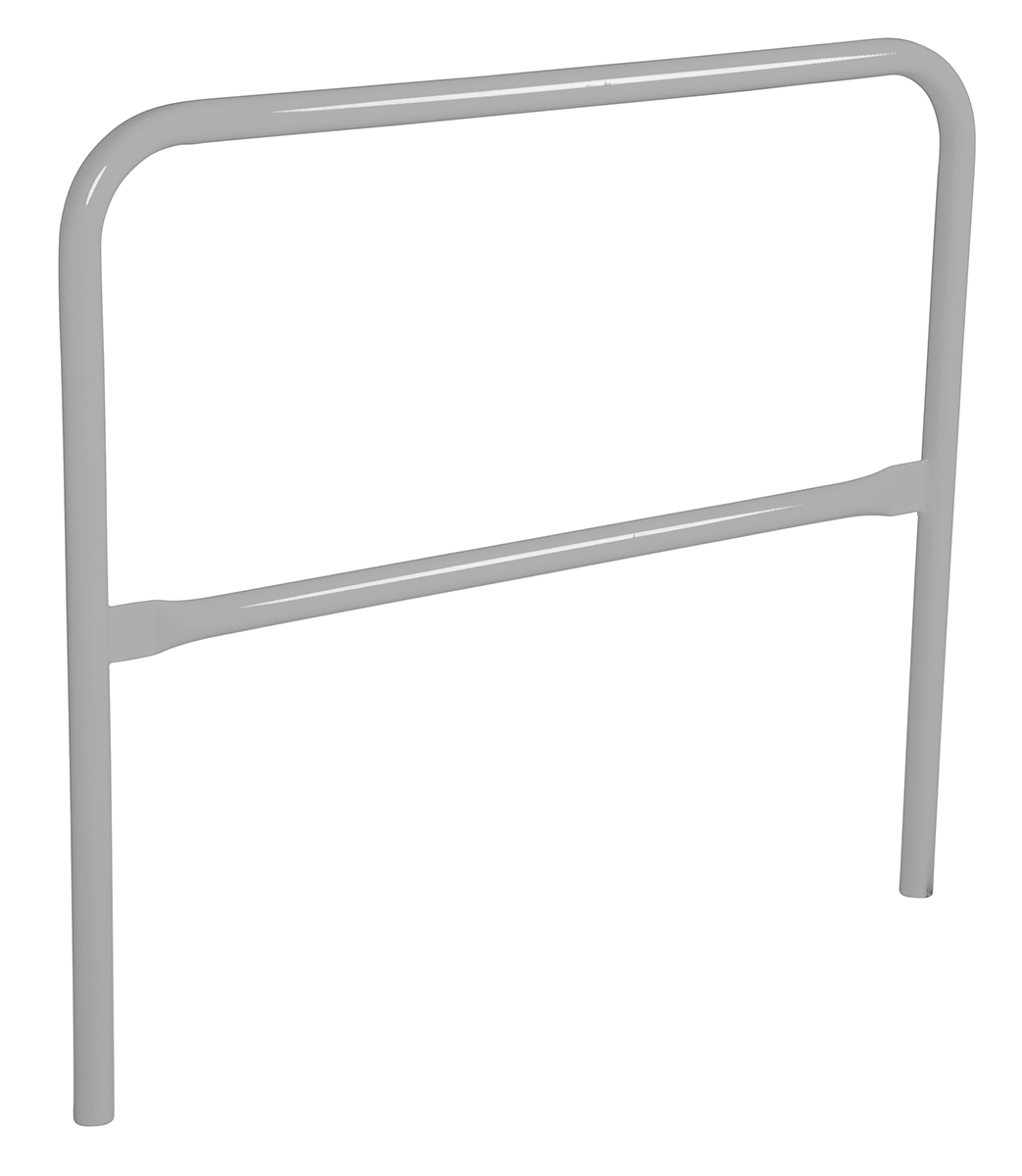 Vestil Steel Safety Railing - 4 Ft. Length - Silver